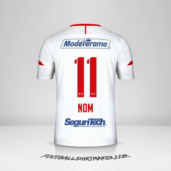 Maillot Toluca FC 2019/20 Extérieur -  nom - 11