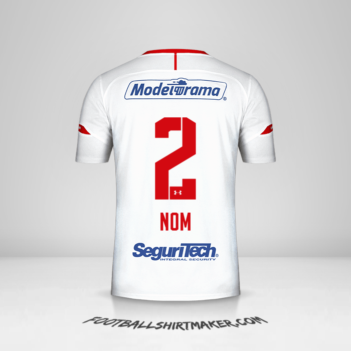 Maillot Toluca FC 2019/20 Extérieur -  nom - 2