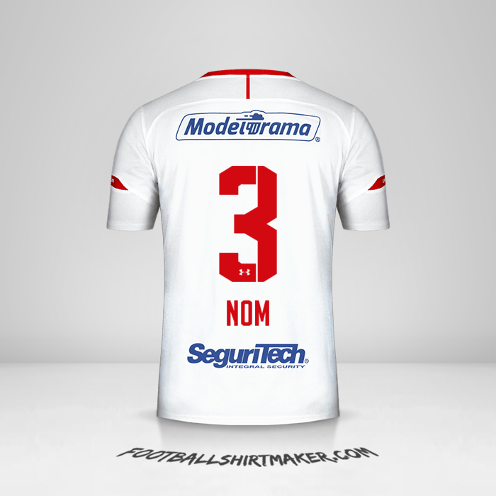 Maillot Toluca FC 2019/20 Extérieur -  nom - 3