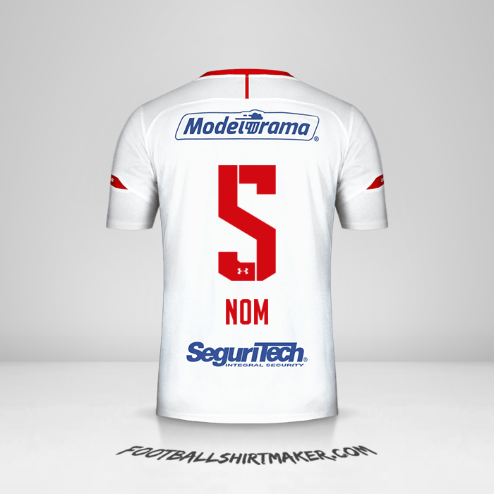 Maillot Toluca FC 2019/20 Extérieur -  nom - 5