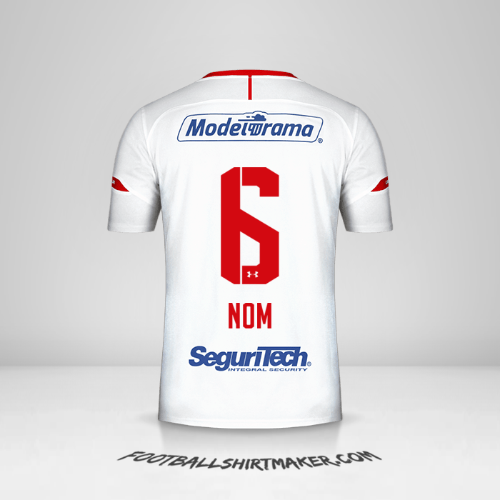 Maillot Toluca FC 2019/20 Extérieur -  nom - 6