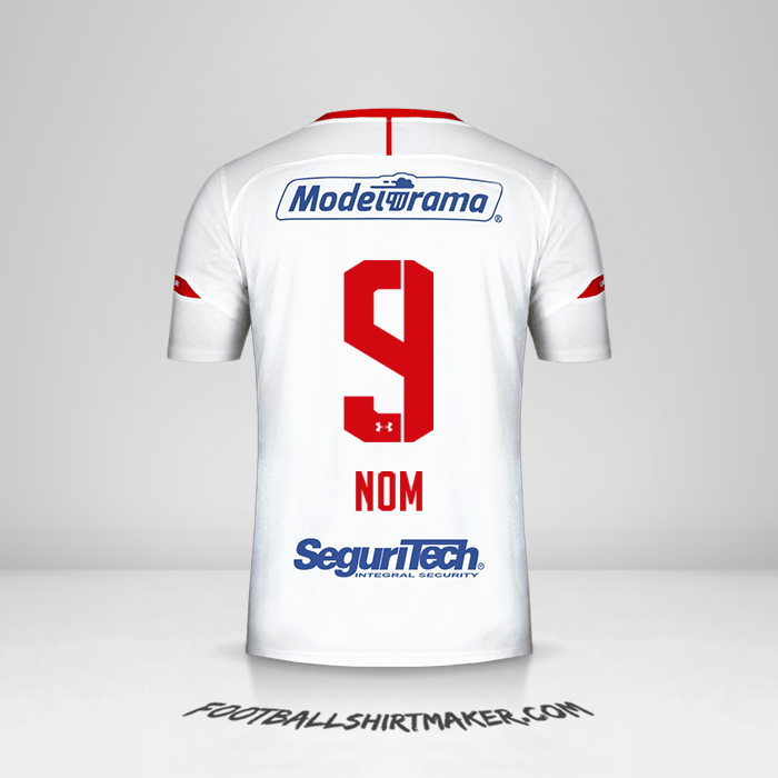 Maillot Toluca FC 2019/20 Extérieur -  nom - 9