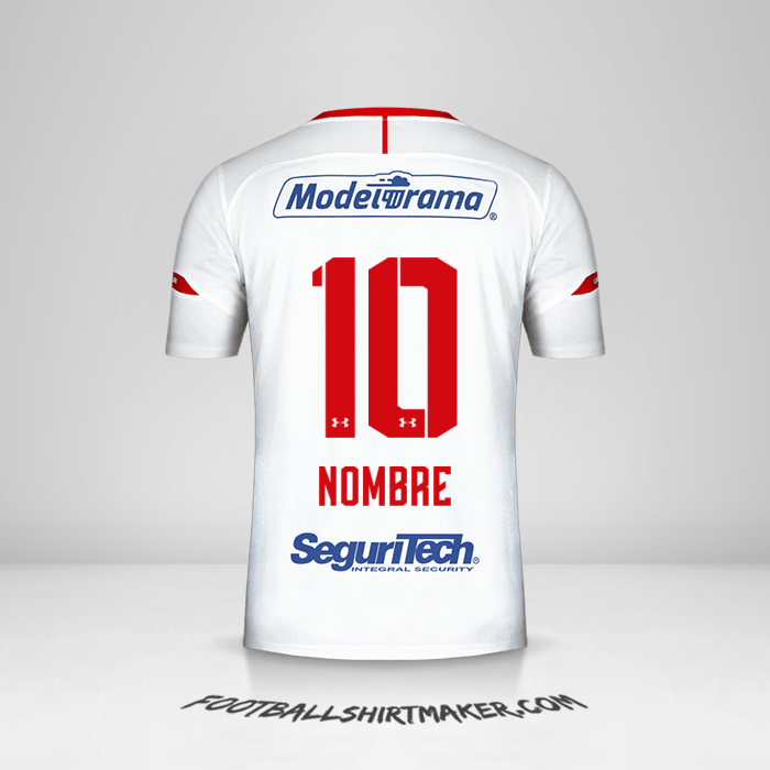 Camiseta Toluca FC 2019/20 Visita -  nombre - 10
