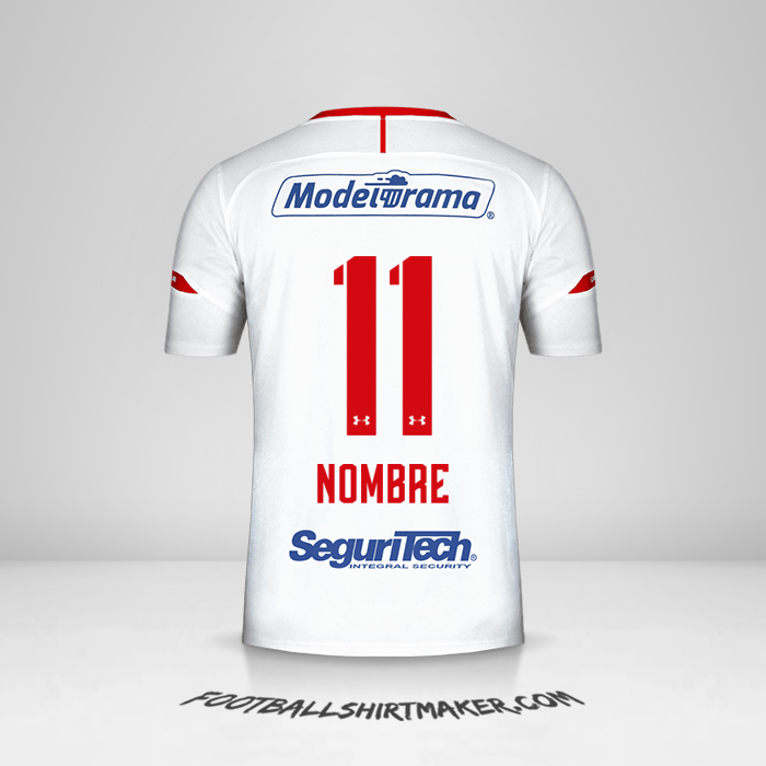 Camiseta Toluca FC 2019/20 Visita -  nombre - 11