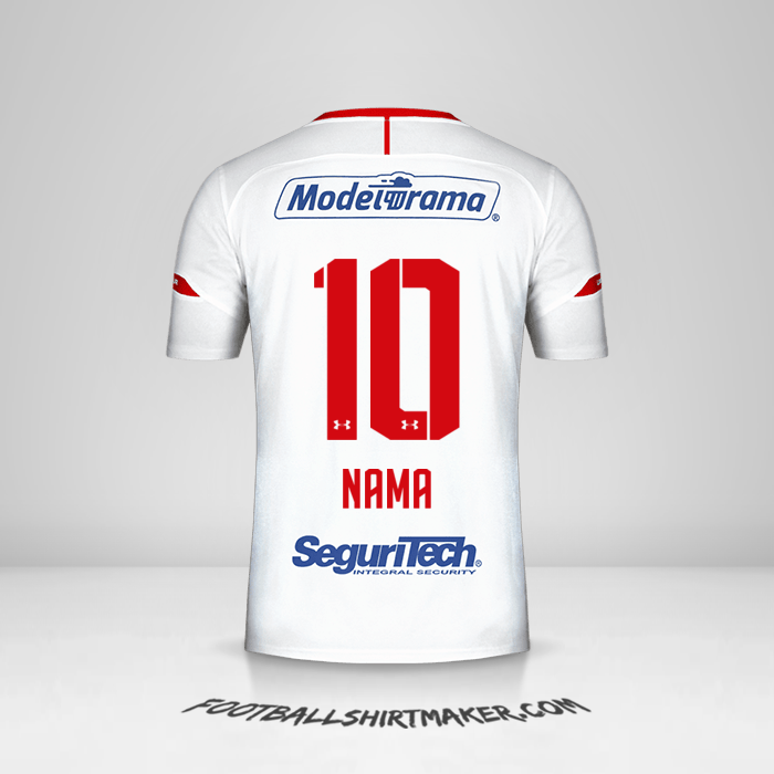 Jersey Toluca FC 2019/20 Alternatif -  nama - 10