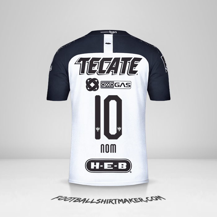 Maillot Monterrey 2019/20 Extérieur -  nom - 10