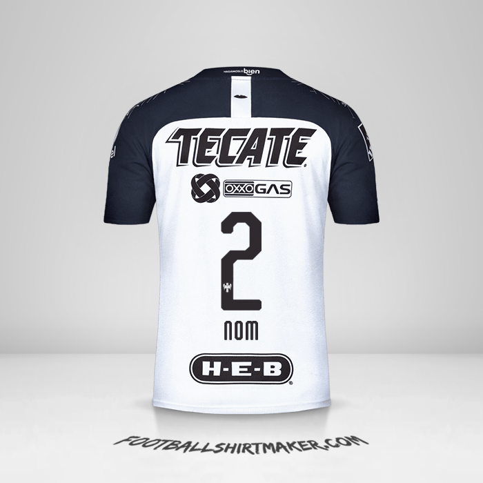 Maillot Monterrey 2019/20 Extérieur -  nom - 2