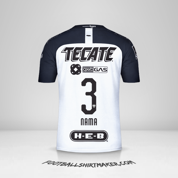 Jersey Monterrey 2019/20 Alternatif -  nama - 3