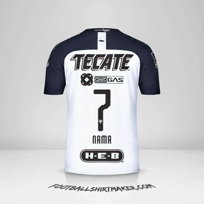 Jersey Monterrey 2019/20 Alternatif -  nama - 7