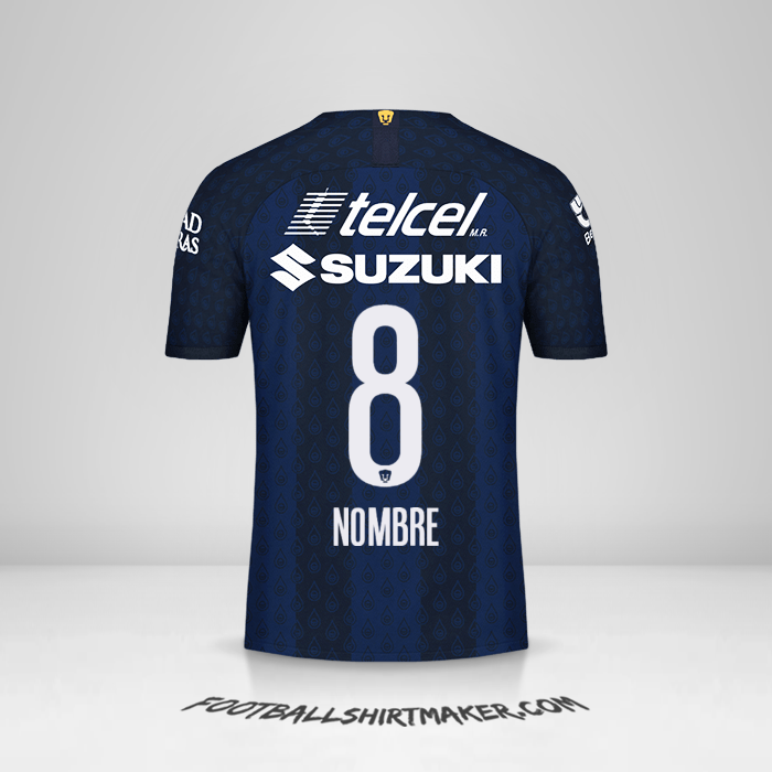 Camiseta Pumas UNAM 2019/20 Visita -  nombre - 8
