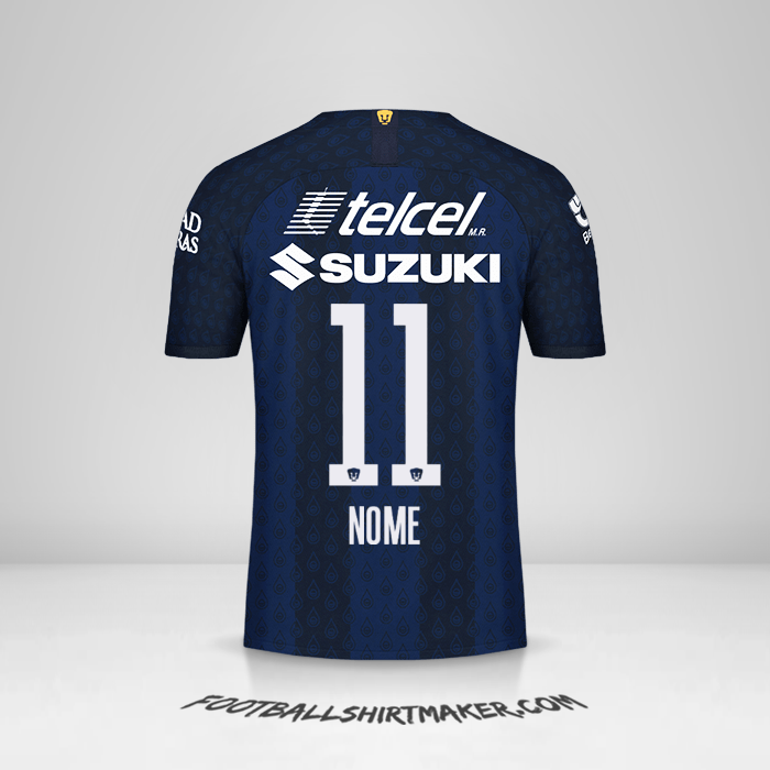 Maglia Pumas UNAM 2019/20 Seconda -  nome - 11