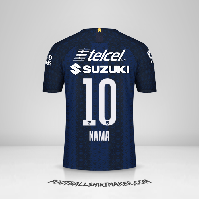 Jersey Pumas UNAM 2019/20 Alternatif -  nama - 10