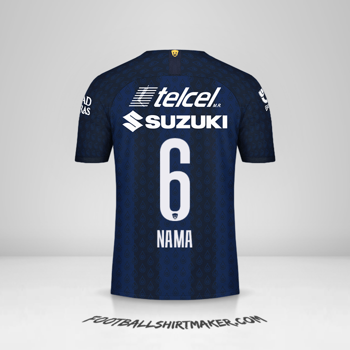 Jersey Pumas UNAM 2019/20 Alternatif -  nama - 6