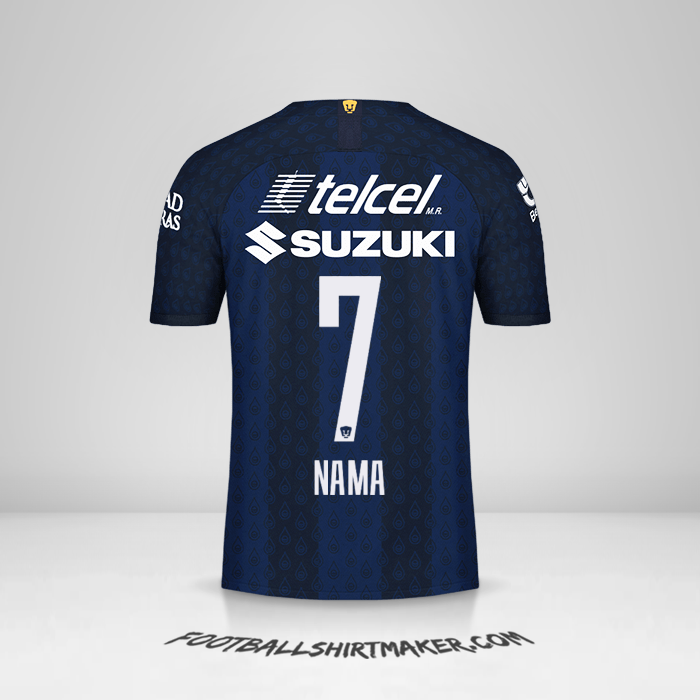 Jersey Pumas UNAM 2019/20 Alternatif -  nama - 7