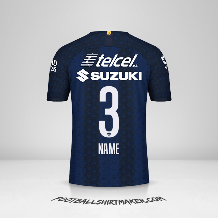 Trikot Pumas UNAM 2019/20 Auswärts -  name - 3