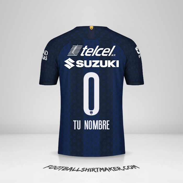 Camiseta Pumas UNAM 2019/20 II -  tu nombre - 0