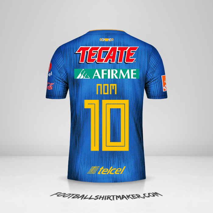 Maillot Tigres UANL 2019/20 Extérieur -  nom - 10