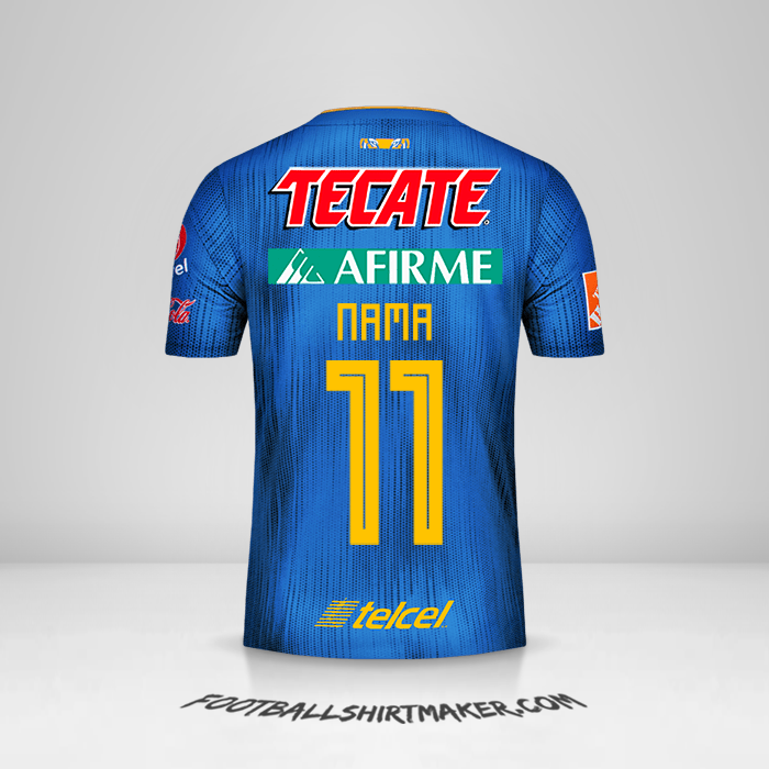 Jersey Tigres UANL 2019/20 Alternatif -  nama - 11