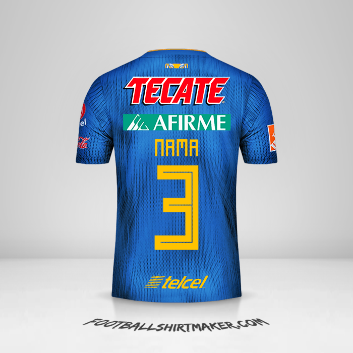 Jersey Tigres UANL 2019/20 Alternatif -  nama - 3