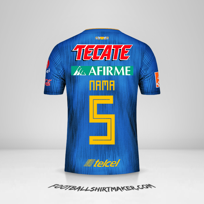 Jersey Tigres UANL 2019/20 Alternatif -  nama - 5