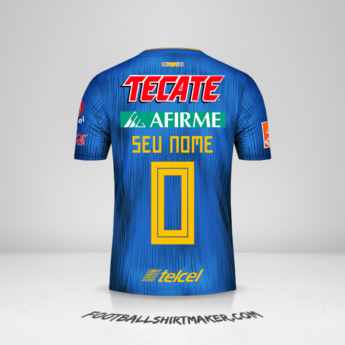 Camisa Tigres UANL 2019/20 II -  seu nome - 0