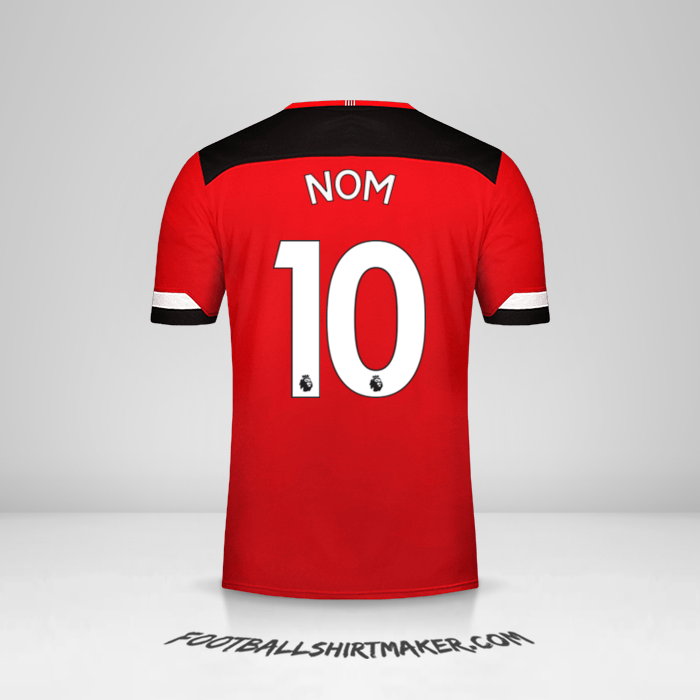 Maillot Southampton FC 2019/20 -  nom - 10