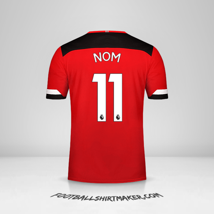Maillot Southampton FC 2019/20 -  nom - 11