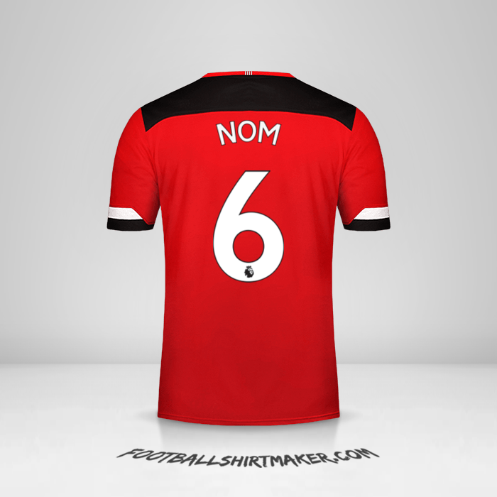 Maillot Southampton FC 2019/20 -  nom - 6