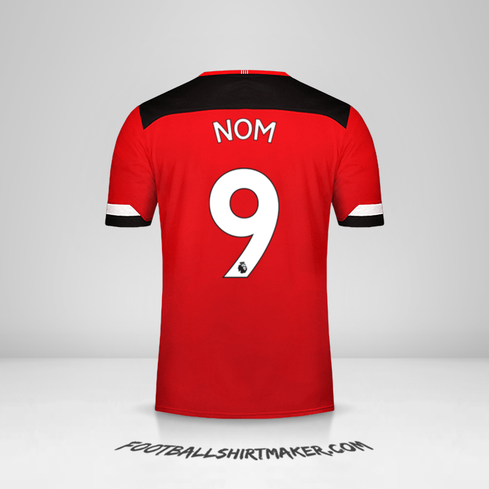 Maillot Southampton FC 2019/20 -  nom - 9