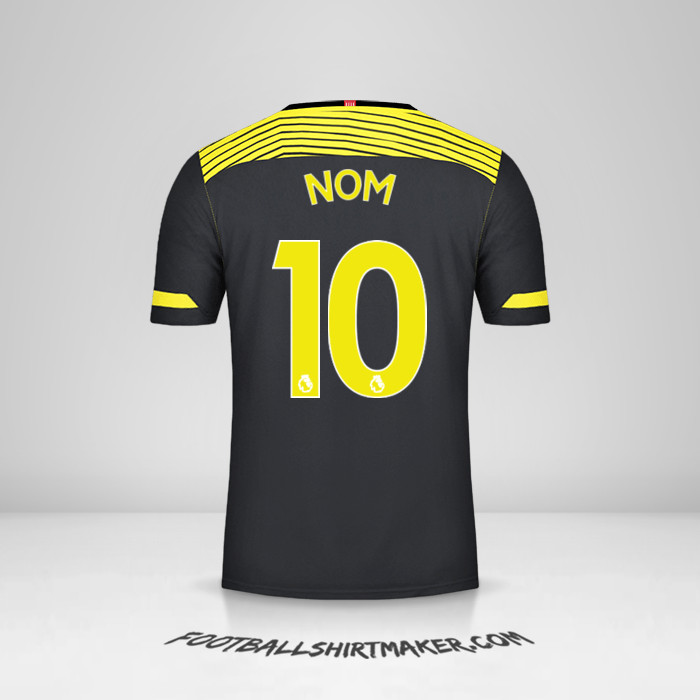 Maillot Southampton FC 2019/20 Extérieur -  nom - 10