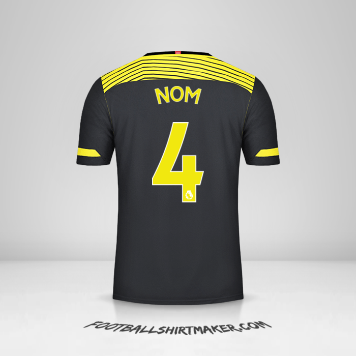 Maillot Southampton FC 2019/20 Extérieur -  nom - 4