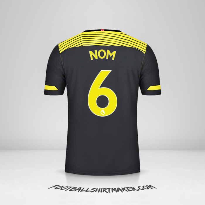 Maillot Southampton FC 2019/20 Extérieur -  nom - 6