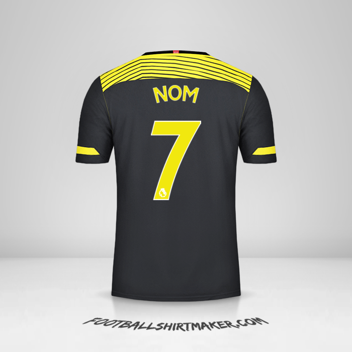 Maillot Southampton FC 2019/20 Extérieur -  nom - 7