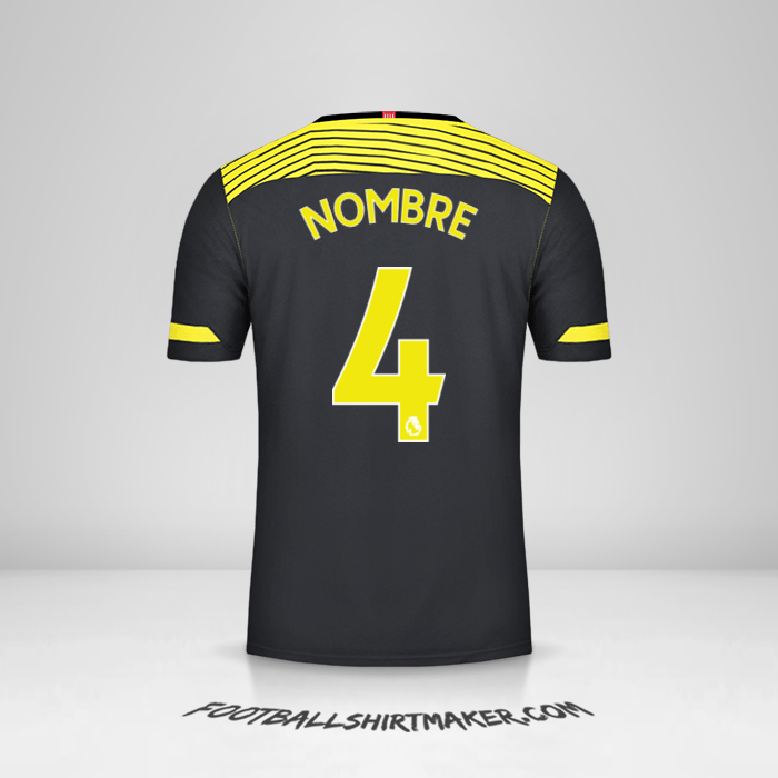 Jersey Southampton FC 2019/20 Visita -  nombre - 4