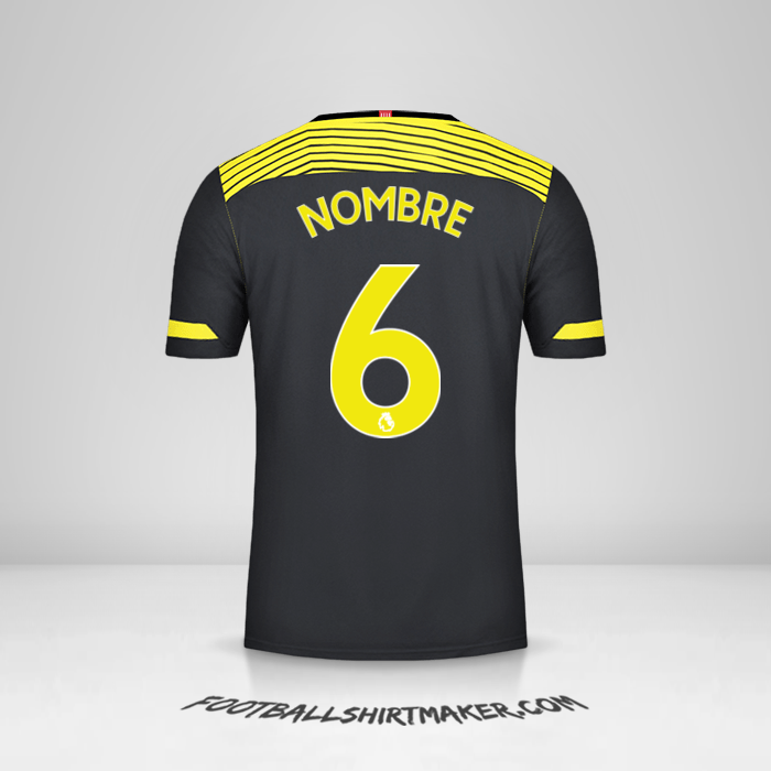 Jersey Southampton FC 2019/20 Visita -  nombre - 6