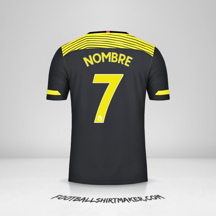 Jersey Southampton FC 2019/20 Visita -  nombre - 7