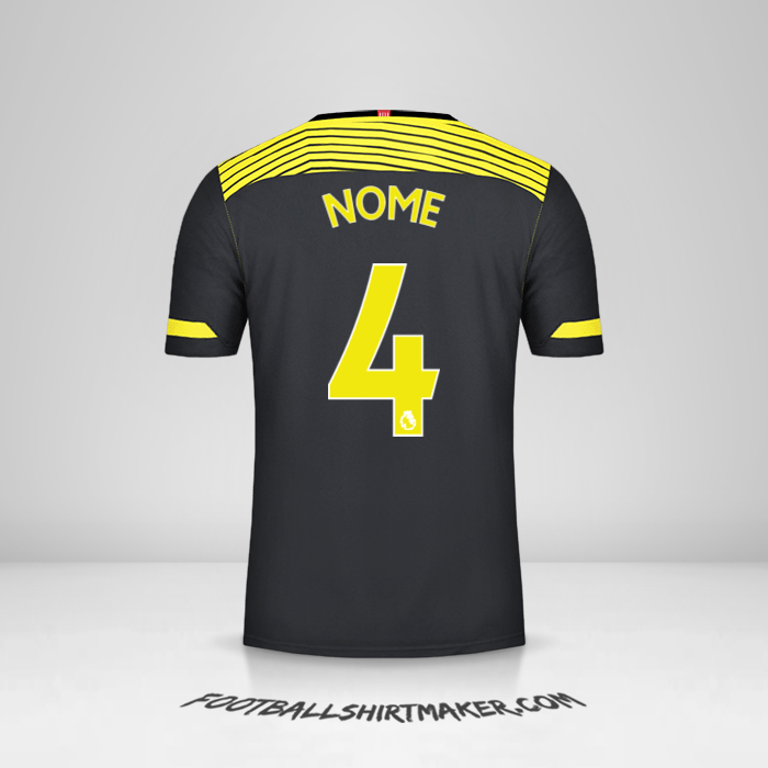 Maglia Southampton FC 2019/20 Seconda -  nome - 4