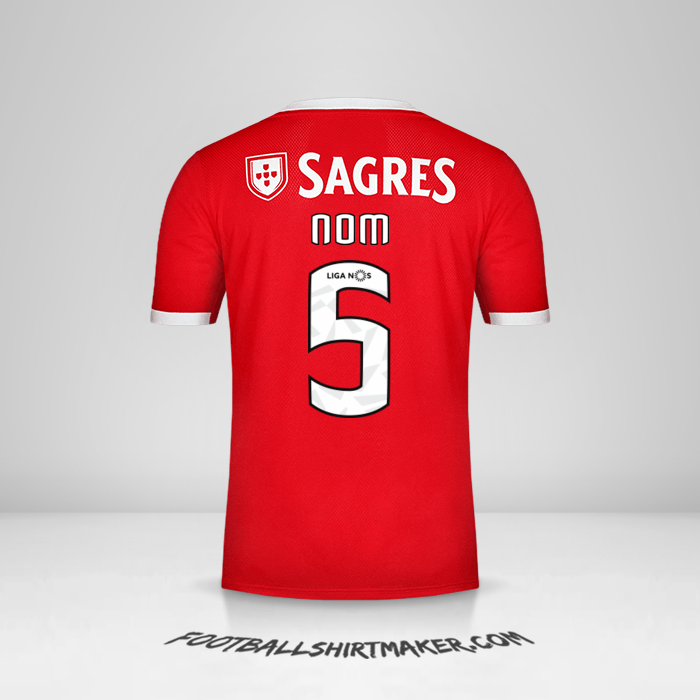 Maillot SL Benfica 2019/20 -  nom - 5