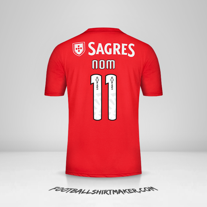 Maillot SL Benfica 2018/19 -  nom - 11