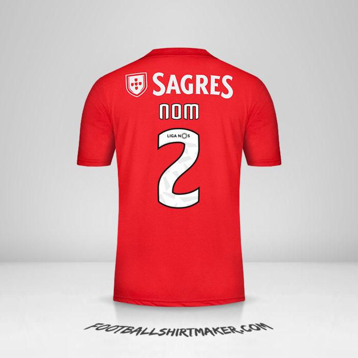 Maillot SL Benfica 2018/19 -  nom - 2