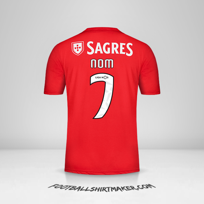 Maillot SL Benfica 2018/19 -  nom - 7