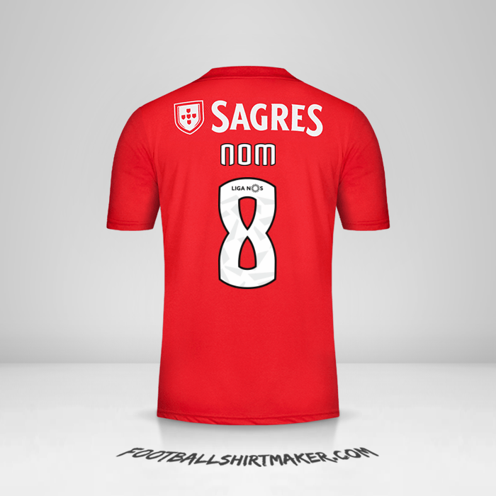 Maillot SL Benfica 2018/19 -  nom - 8