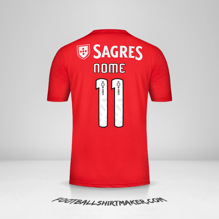 Camisa SL Benfica 2018/19 -  nome - 11