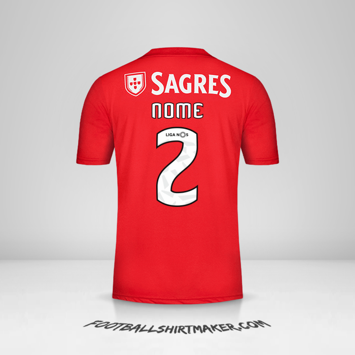 Maglia SL Benfica 2018/19 -  nome - 2