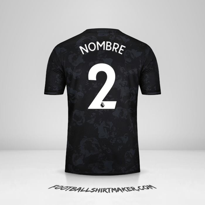 Jersey Manchester United 2019/20 Tercera -  nombre - 2