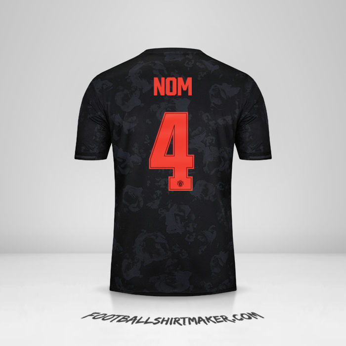 Maillot Manchester United Cup 2019/20 Troisième -  nom - 4