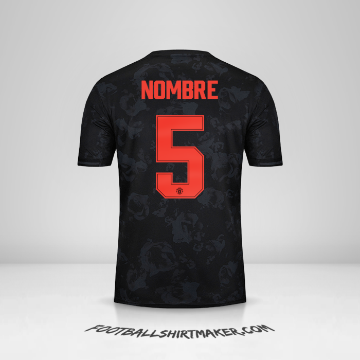 Camiseta Manchester United Cup 2019/20 Tercera -  nombre - 5