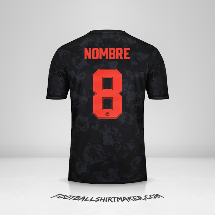 Camiseta Manchester United Cup 2019/20 Tercera -  nombre - 8