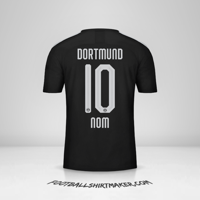Maillot Borussia Dortmund 2019/20 Extérieur -  nom - 10