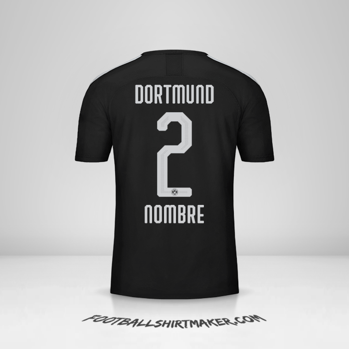 Jersey Borussia Dortmund 2019/20 Visita -  nombre - 2